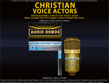 Tablet Screenshot of christianvoiceactors.com